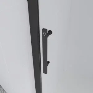 Душевая дверь раздвижная Veconi Evo 100 B 170×195 профиль черный матовый стекло прозрачное E1-B-170-01-C9 Душевая дверь раздвижная Veconi Evo 100 B 170x195 профиль черный матовый стекло прозрачное E1-B-170-01-C9 — изображение 2