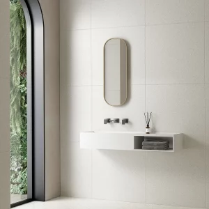 Раковина подвесная Vincea VWB 80х40 Solid Surface Белый матовый VWB-6S180MW